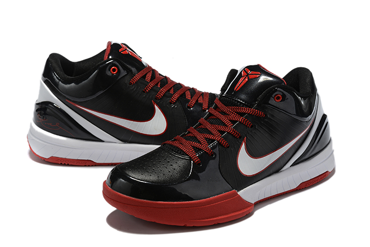 2019 Men Nike Kobe Bryant 4 Black Red White Shoes